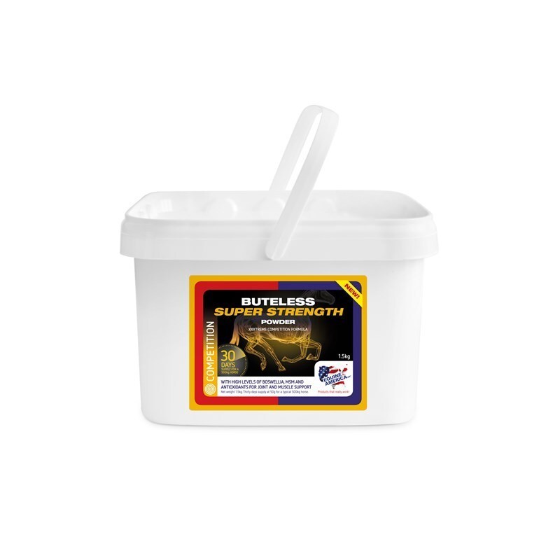 Ergänzungsfuttermittel für Pferde in Pulverform Equine America Buteless super strength 1,5 kg*