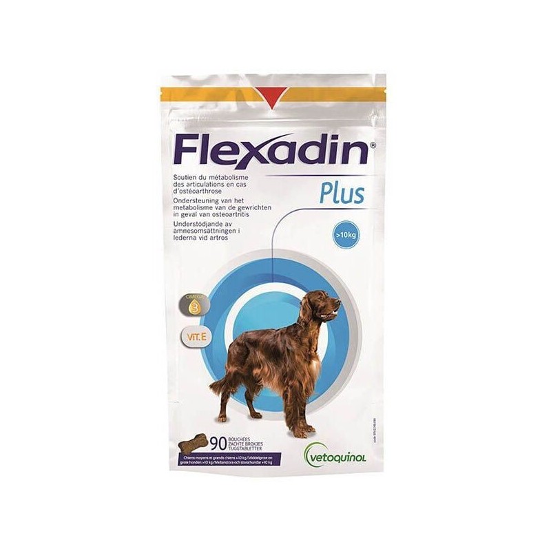 Nahrungsergänzungsmittel für Hunde über 10 kg Vetoquinol Flexadin (x30)