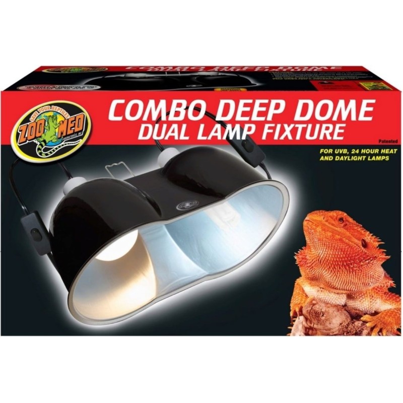 Zoo Med Large Combo Deep Dome Dual Lamp - 1 Stk