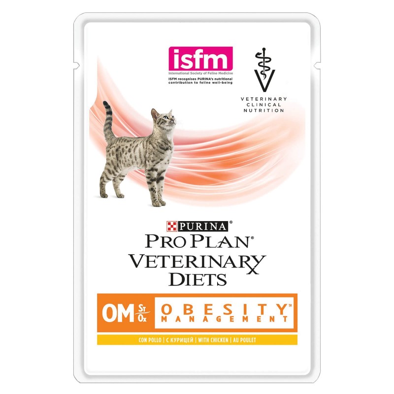 PRO PLAN Veterinary Diets OM Obesity Management Katze Frischebeutel Huhn 85g