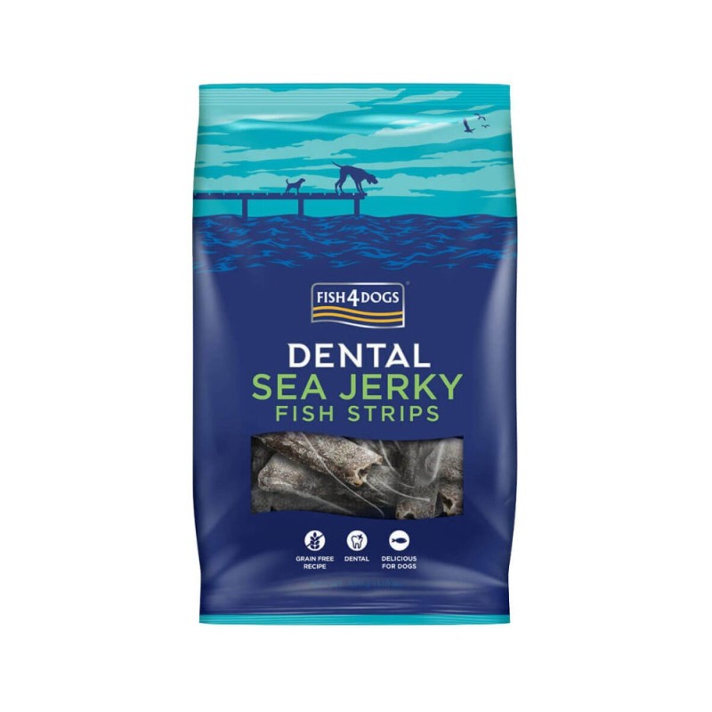 Fish4Dogs Dental - Sea Jerky Fish Strips - 100 g