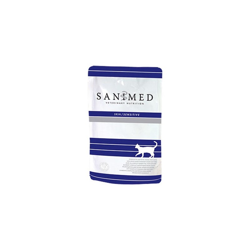 SANIMED Skin Sensitive Cat - 24x 100 g Frischebeutel