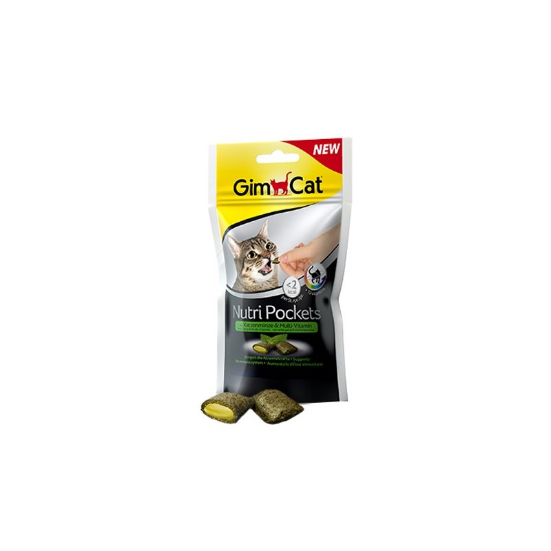 GimCat Nutri Pockets with Catnip and Multi-Vitamin - 3 Stück