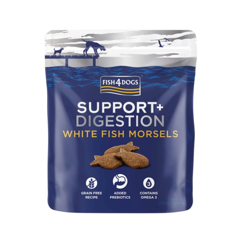 Fish4Dogs Support+ Digestion - White fish - 225 g