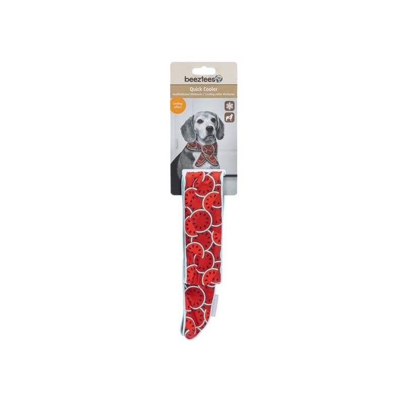 Beeztees Quick Cooler Meloenie Hundehalsband – Rot – S