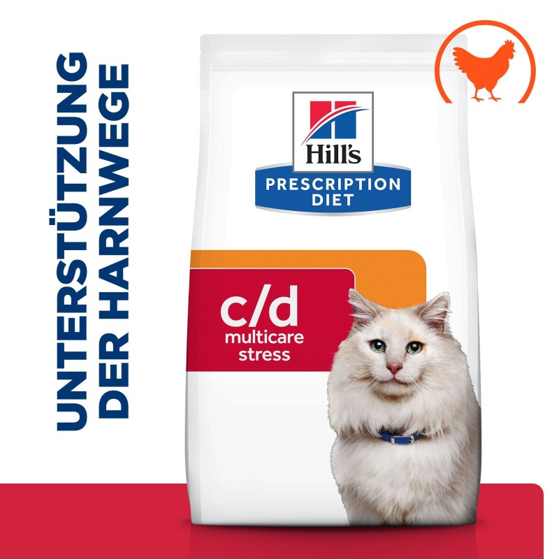 Hill's c/d - Urinary Care - Urinary Stress - Feline - Chicken 2 x 8 kg