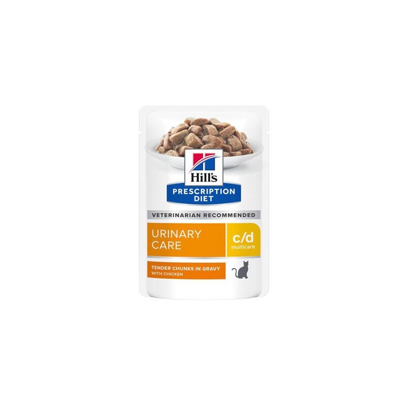 Hill's Prescription Diet c/d Multicare Katzenfutter - Frischebeutel - Huhn - 12 x 85 g