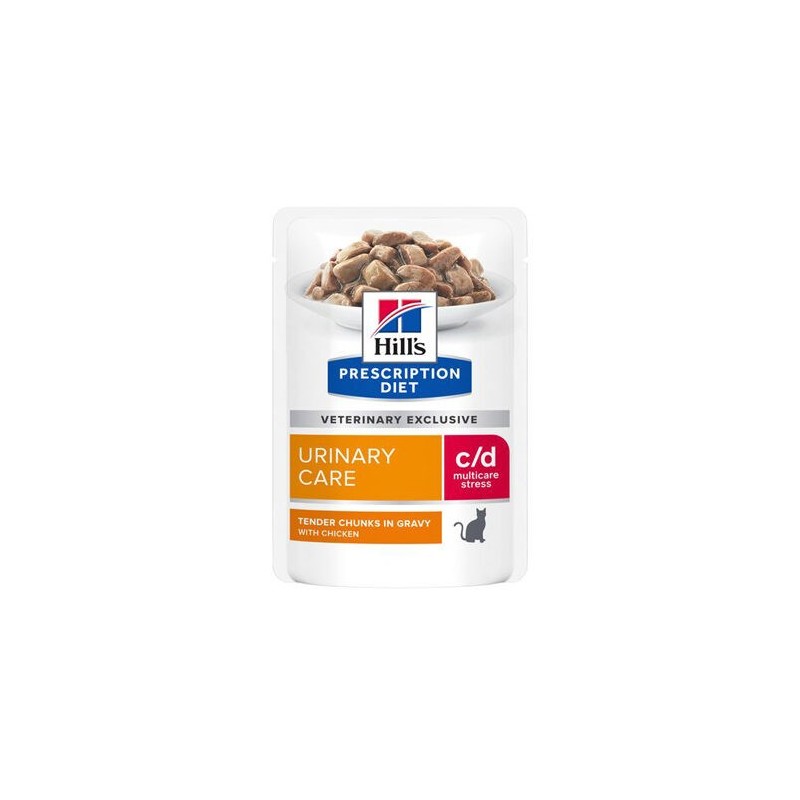 Hill's c/d - Urinary Stress - Feline - Huhn - Frischebeutel 24x 85 g