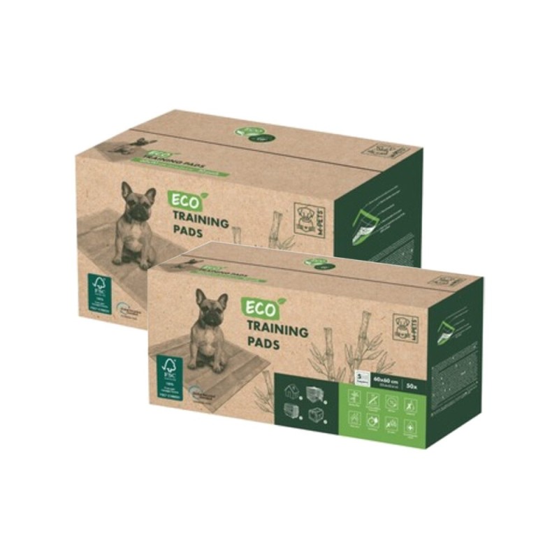 M-Pets Eco-Welpentrainingspads – 50 Stück – 60 x 60 cm