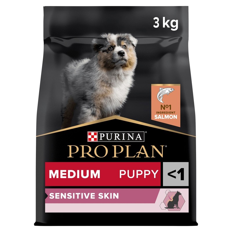 ProPlan Medium Puppy Sensitive Skin, reich an Lachs 3kg