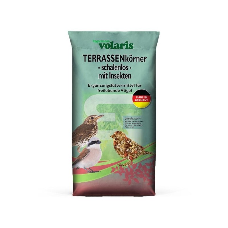 Eggersmann volaris Terrassenkörner schalenlos mit Insekten 10 kg