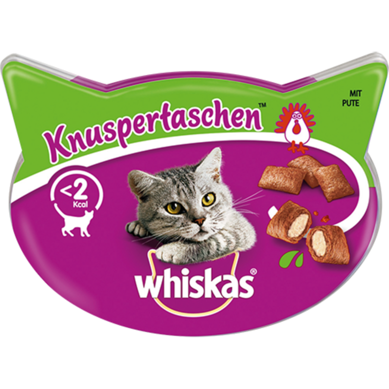 Whiskas Knuspertaschen mit Pute - 60 g