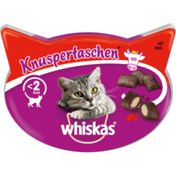 Whiskas Knuspertaschen mit Rind - 60 g