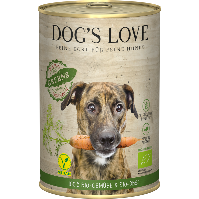 DOG'S LOVE BIO Greens Vegan , 400 g