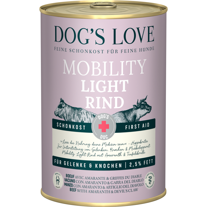 DOG'S LOVE Doc Mobility Light Rind - 400 g