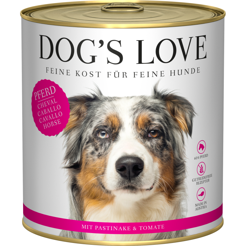 DOG'S LOVE Adult Pferd , 800 g