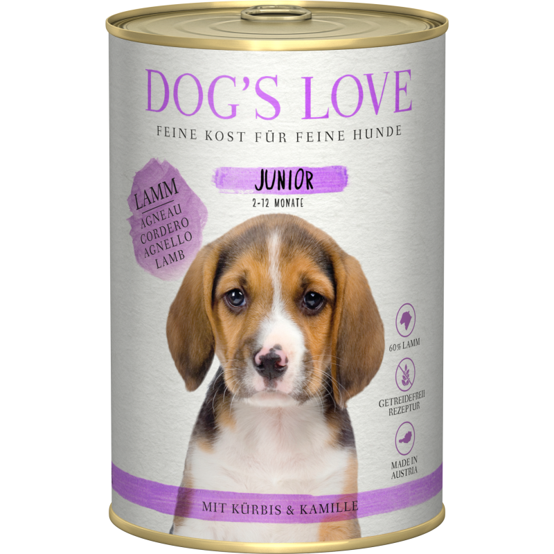 DOG'S LOVE Junior Lamm - 400 g