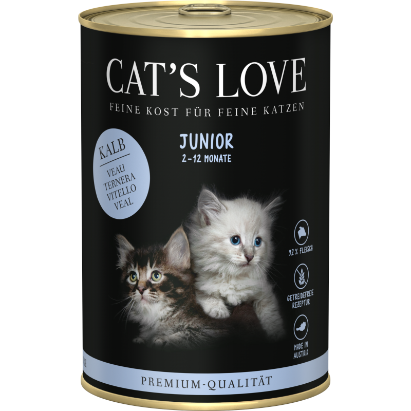 Cat's Love JUNIOR Kalb , 400 g