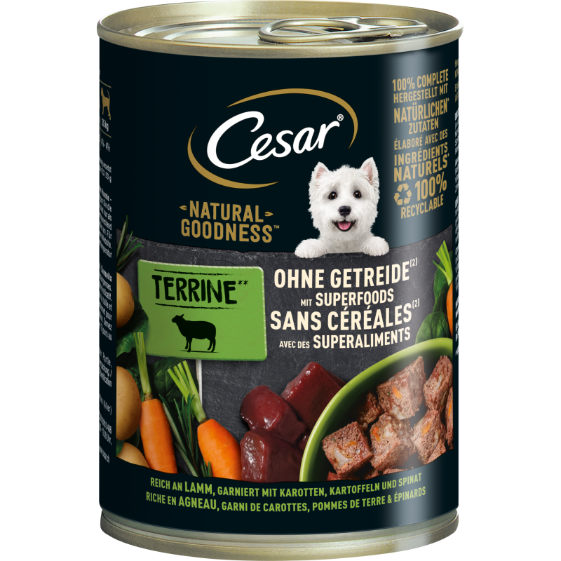 Cesar Natural Goodness Terrine reich an Lamm - 400 g