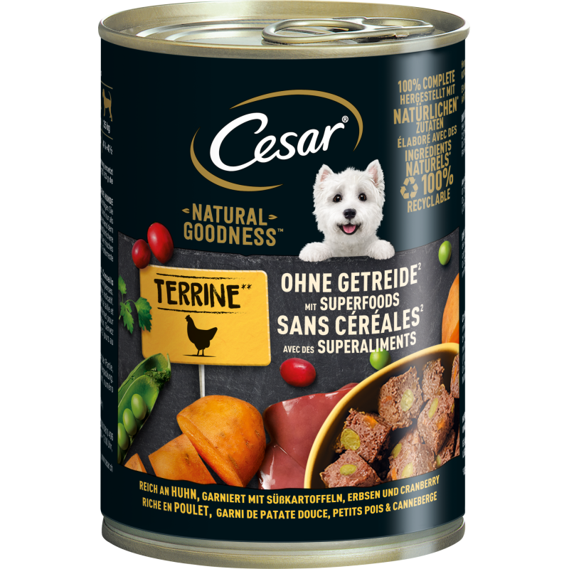 Cesar Natural Goodness Terrine reich an Huhn - 400 g