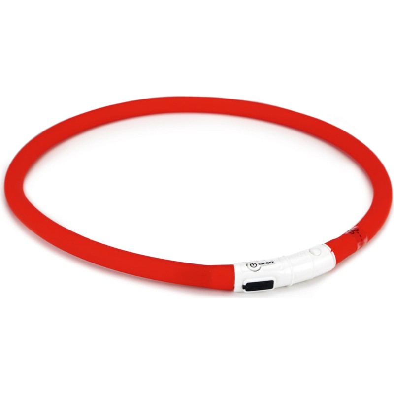 beeztees Halsband Safety Gear Dogini USB rot - 35 x 1 cm