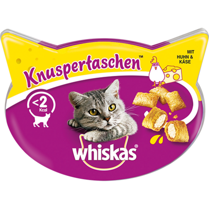 Whiskas Knuspertaschen mit Huhn & Käse - 60 g