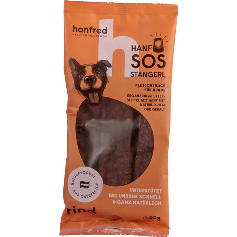 Hanfred SOS Stangerl Rind - 65 g