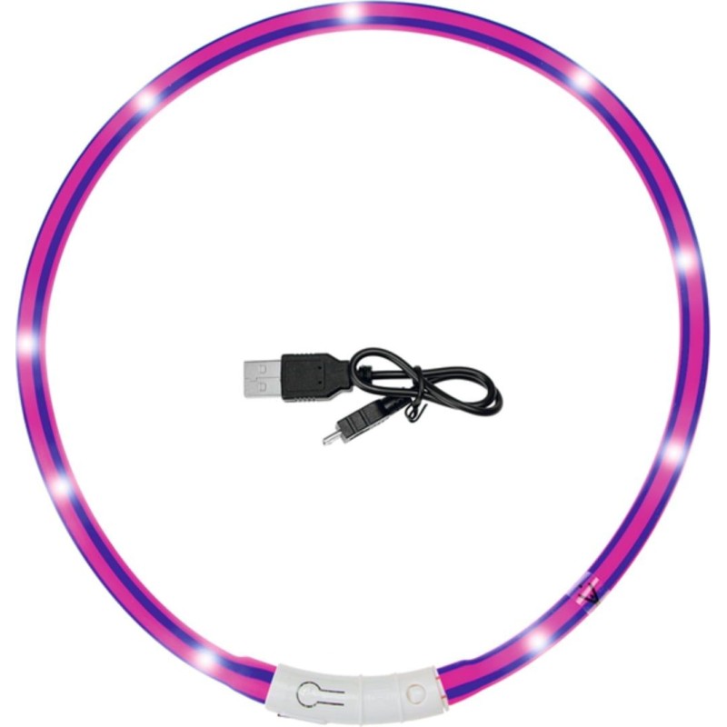 Karlie Halsband Silik Visio Light 20-70 cm violett/pink - 1 Stk