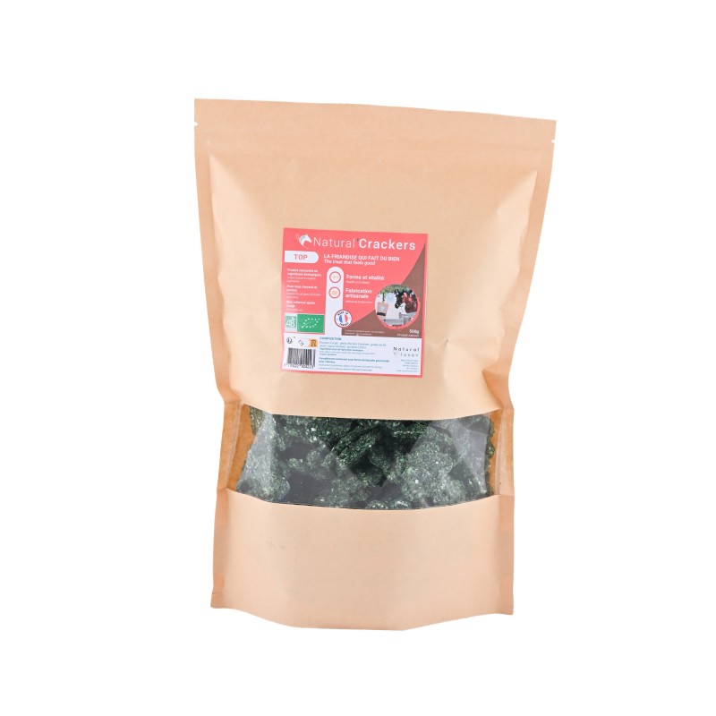 Cracker für Pferde Form und Vitalität Spirulina Natural Innov Natural'Crackers Top - 500g