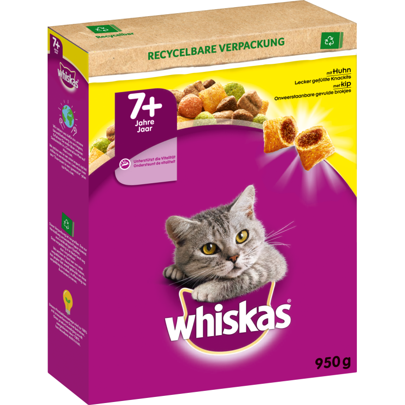 Whiskas Trocken mit Huhn 7+ - 950 g