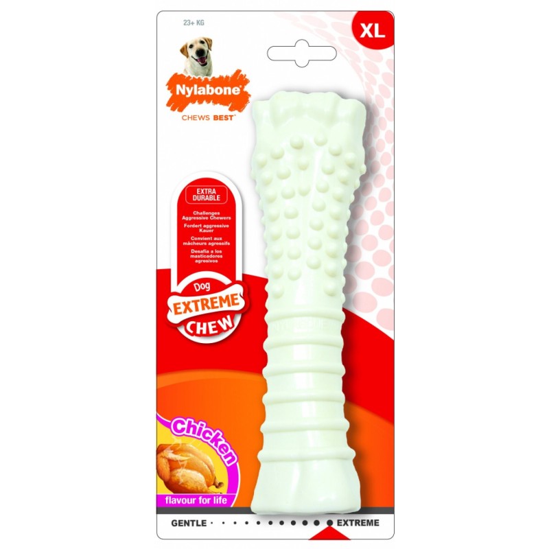 Hundespielzeug Nylabone Extreme Chew - Textured Chicken XL