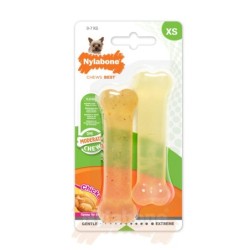 2er-Set Hundespielzeug Nylabone Moderate Chew Chicken 1 Moderate Chew Chicken/ 1 Moderate XS