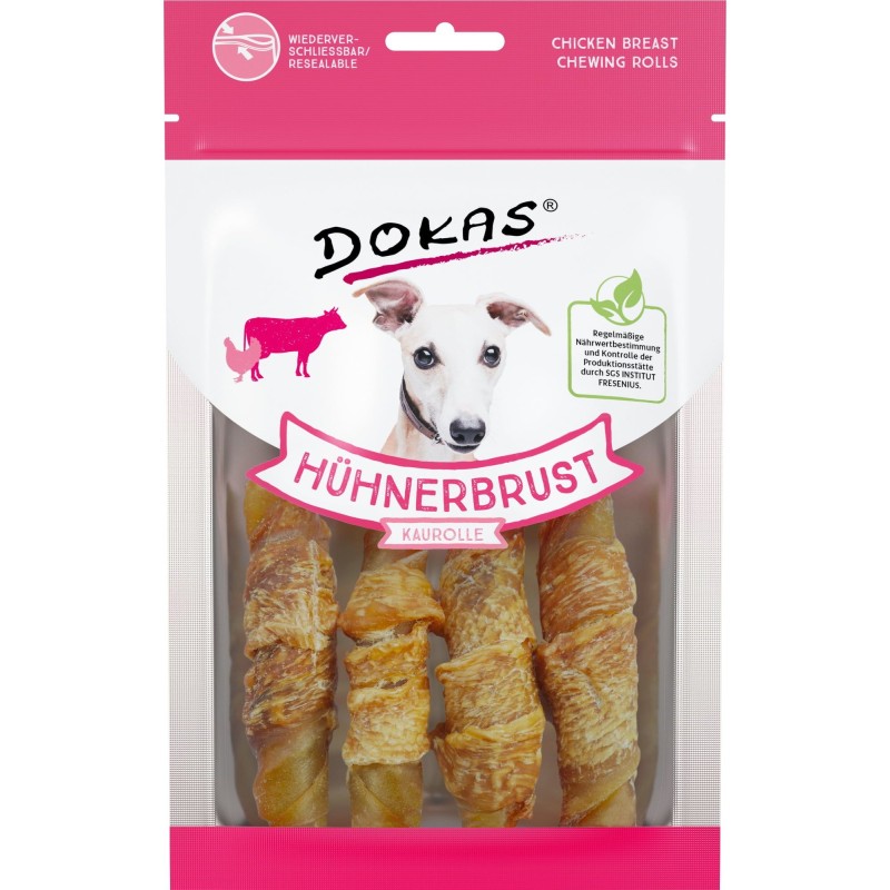 Dokas Hühnerbrust Kaurolle - 90 g