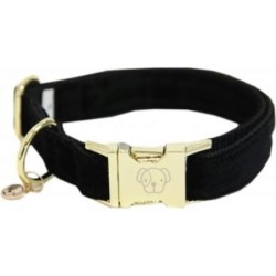 Kentucky Dogwear Hundehalsband "Corduroy" schwarz - XL  (45-75 cm)