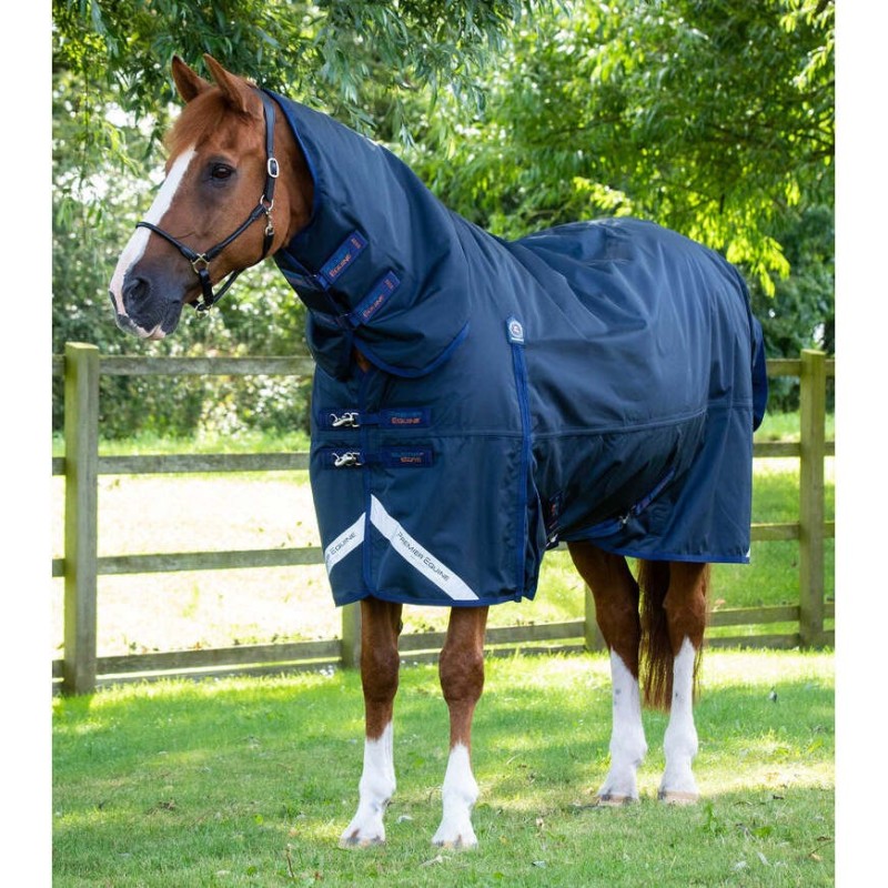 Wasserdichte Outdoor-Decke mit Halsteil Premier Equine Buster Storm Classic 420 g