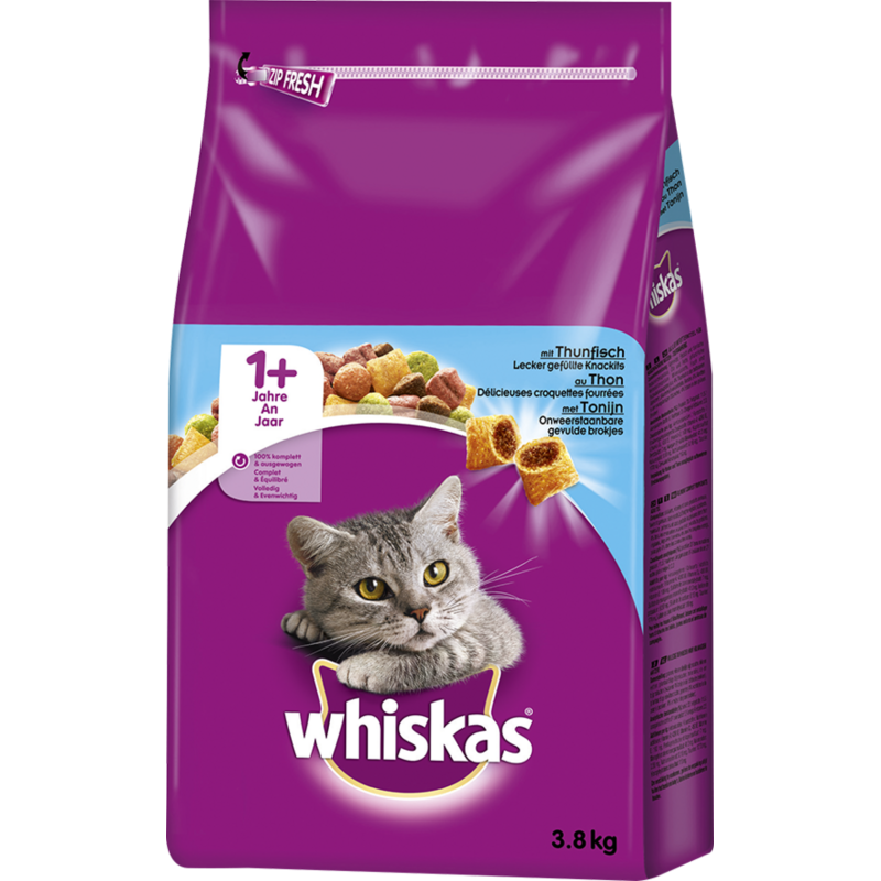 Whiskas Trocken mit Thunfisch 1+ - 3,80 kg