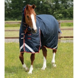 Wasserdichte Outdoor-Decke mit Halsteil Premier Equine Buster Storm 200 g