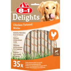 8in1 Delights Twisted Sticks 35 Stück - 1 Pkg