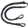 mamo pet sports twin leash connector 2x60 cm Black - 20 mm Breite