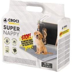 Croci Teppich Super Nappy Aktivkohle 57 x 54 cm - 60 Stück