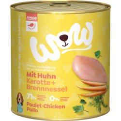 WOW JUNIOR mit Huhn, Karotte + Brennnessel - 800 g