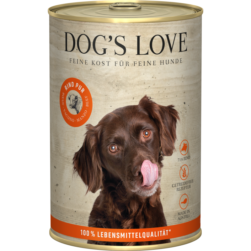 DOG'S LOVE BARF Rind - 400 g