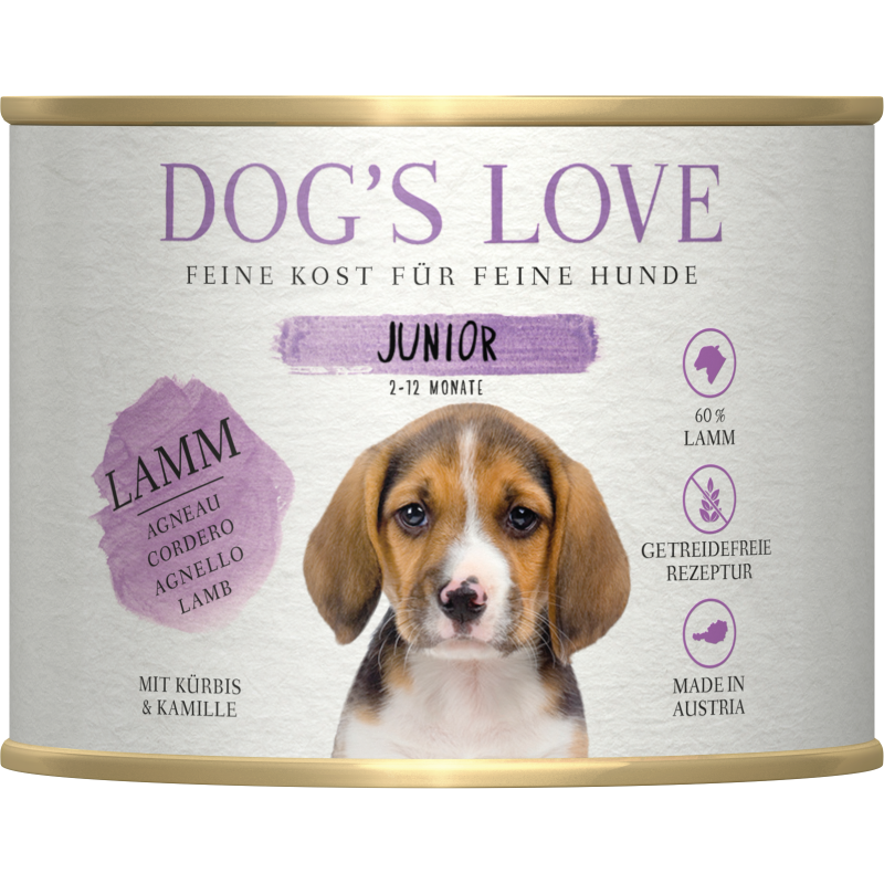 DOG'S LOVE Junior Lamm - 200 g