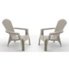 2er-Set Sessel Wilsa Garden Adirondack