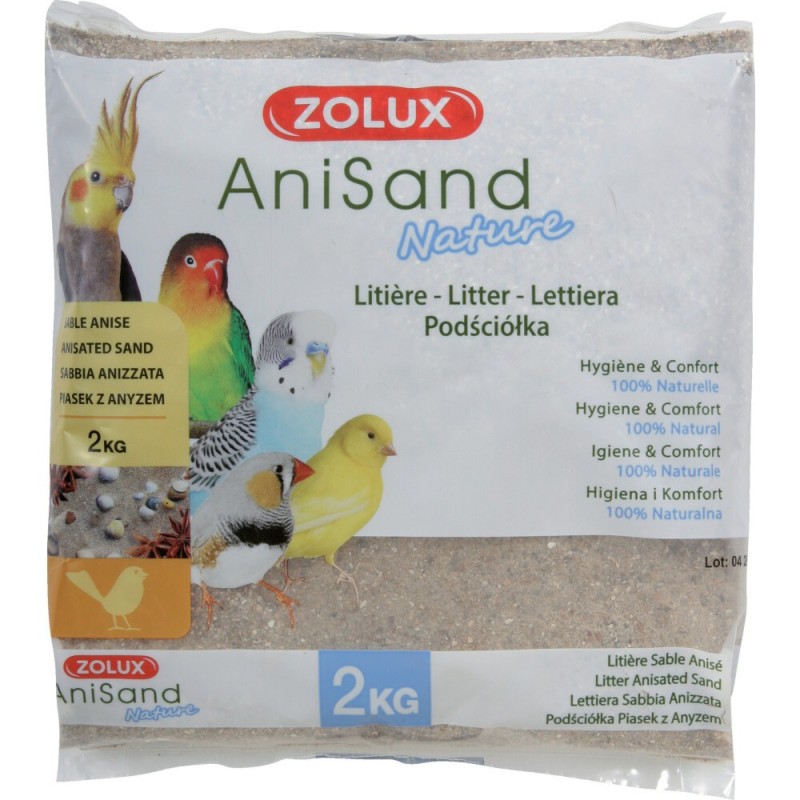 Vogelstreu sand anisand crystal Zolux