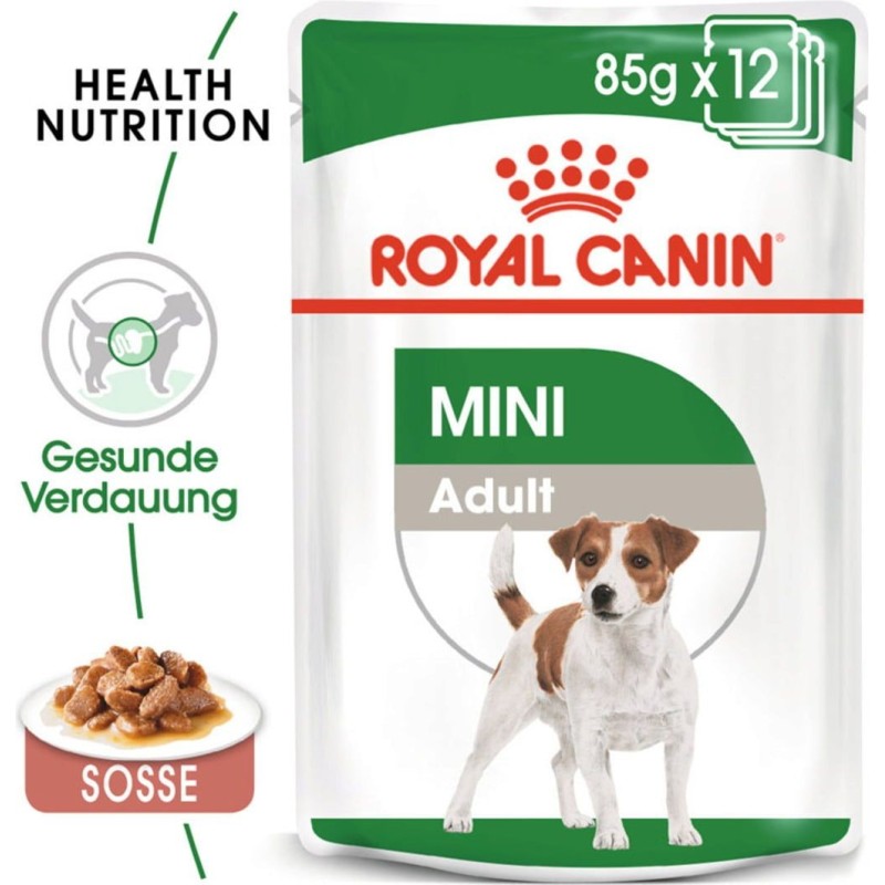 Royal Canin Mini Adult in Soße 12x85 g - 1.020 g