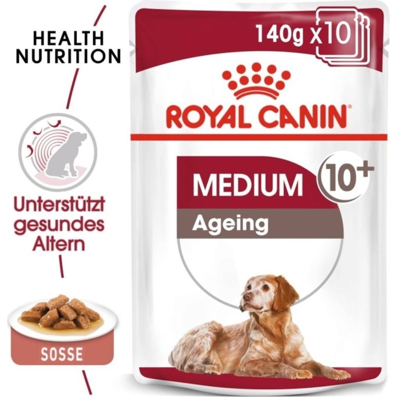 Royal Canin Medium Ageing in Soße 10x140 g - 1.400 g