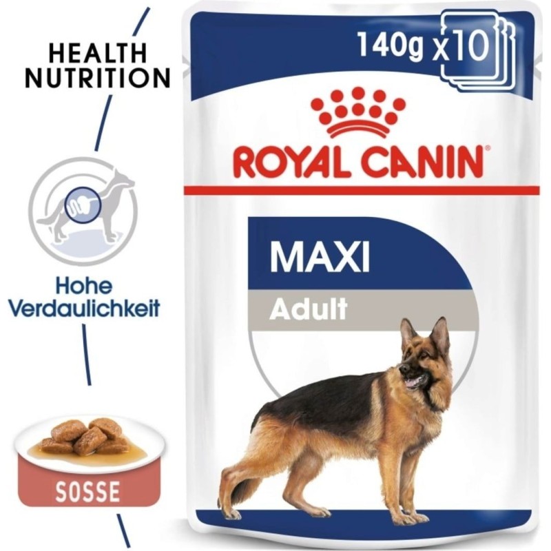 Royal Canin Maxi Adult in Soße 10x140 g - 1.400 g