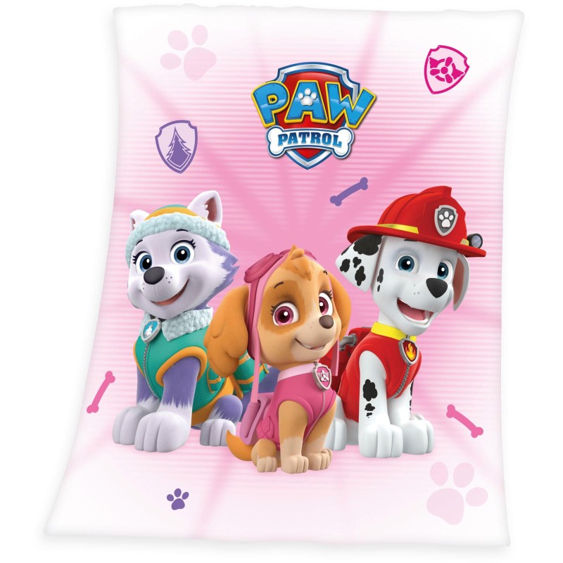 PAW PATROL Kinderdecke »Paw Patrol«, mit süßen Hunden, Kuscheldecke