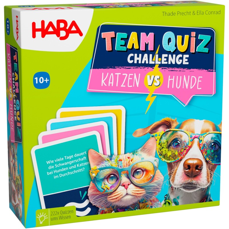 Haba Spiel »Team-Quiz Katzen vs Hunde«